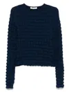 Henrik Vibskov Navy Transparent Spike Hoodie In Blue
