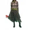 Henrik Vibskov Wave Knit Jumper In Beige Black In Multi