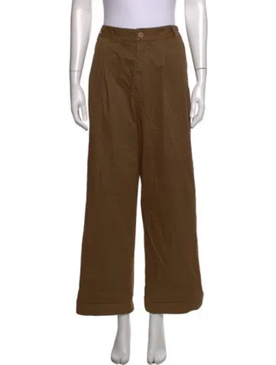 Pre-owned Henrik Vibskov Wide Leg Pants In Brown