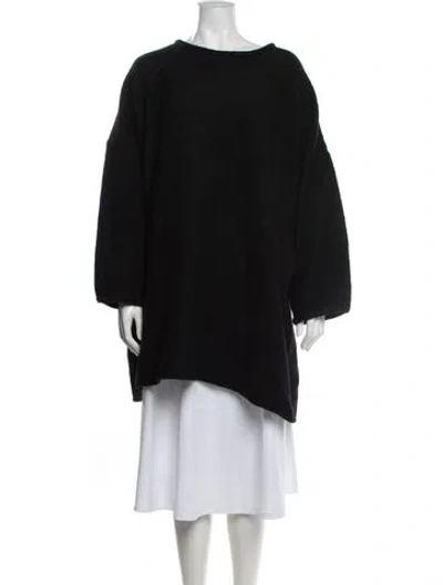 Pre-owned Henrik Vibskov Wool Crew Neck Sweater In Black