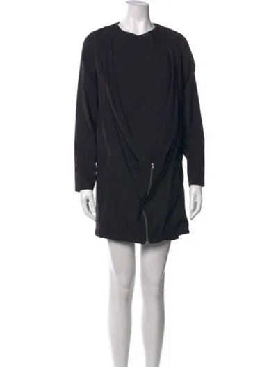 Pre-owned Henrik Vibskov Wool Mini Dress In Black