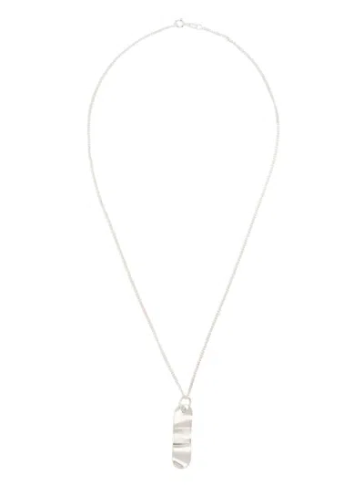 Henrik Vibskov X Vibe Harsløf Bandaid-pendant Necklace In Silver