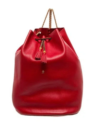 Pre-owned Henry Beguelin Leather Backpack In Red