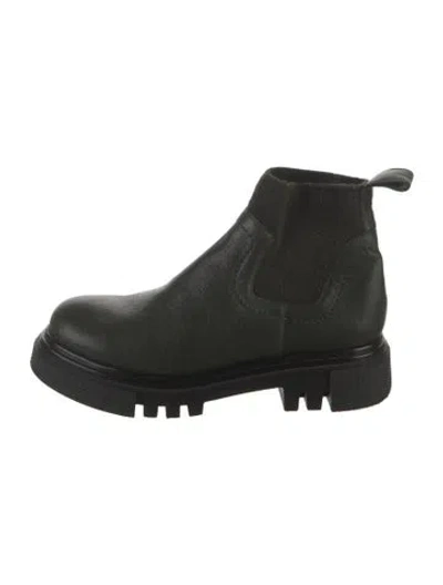 Pre-owned Henry Beguelin Leather Chelsea Boots In Green