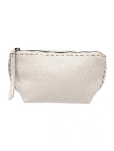Pre-owned Henry Beguelin Leather Clutch In Neutral