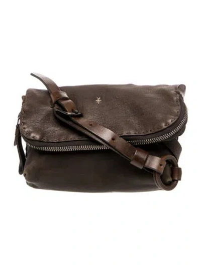 Pre-owned Henry Beguelin Leather Crossbody Bag In Grey
