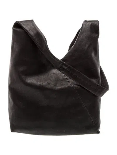Pre-owned Henry Beguelin Leather Hobo In Black