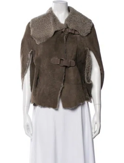 Pre-owned Henry Beguelin Leather Jacket In Brown