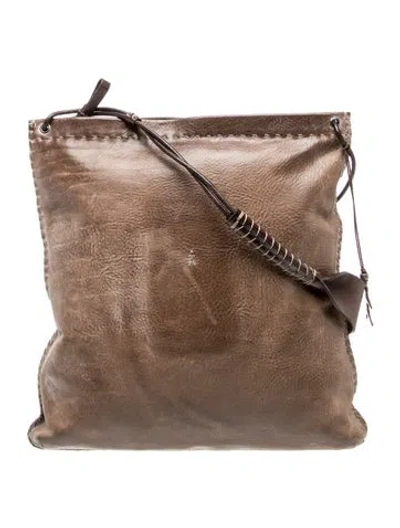 Pre-owned Henry Beguelin Leather Messenger Bag In Brown