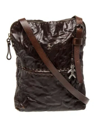 Pre-owned Henry Beguelin Leather Messenger Bag In Brown