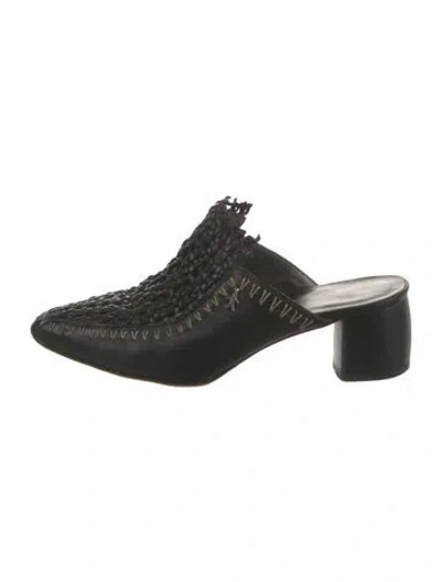 Pre-owned Henry Beguelin Leather Mules In Black
