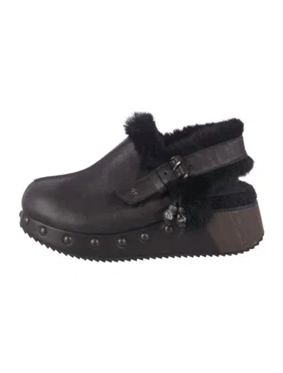 Pre-owned Henry Beguelin Leather Mules In Brown
