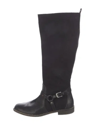 Pre-owned Henry Beguelin Leather Riding Boots In Blue