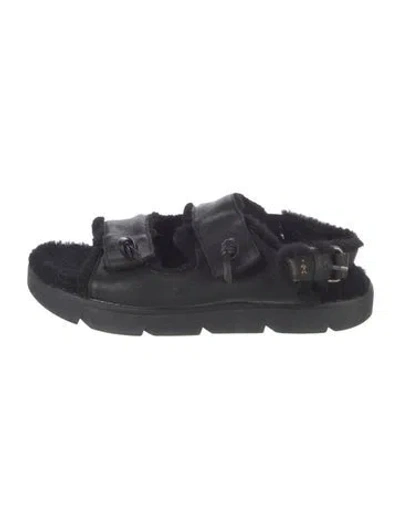 Pre-owned Henry Beguelin Leather Sandals In Black