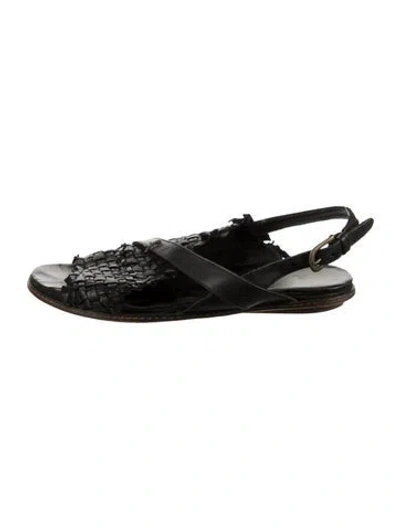 Pre-owned Henry Beguelin Leather Sandals In Black