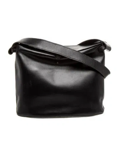 Pre-owned Henry Beguelin Leather Shoulder Bag In Black