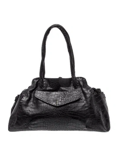 Pre-owned Henry Beguelin Leather Shoulder Bag In Black