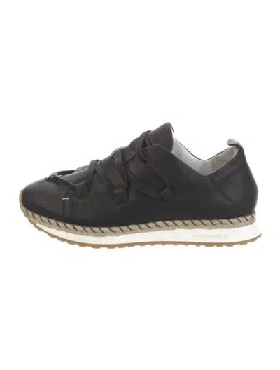 Pre-owned Henry Beguelin Leather Sneakers In Black