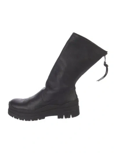 Pre-owned Henry Beguelin Leather Sock Boots In Blue
