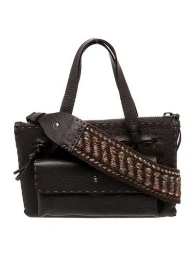 Pre-owned Henry Beguelin Leather Top Handle Bag In Black