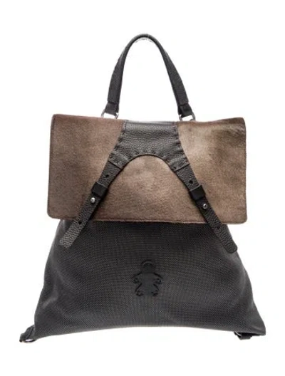 Pre-owned Henry Beguelin Nylon Backpack In Black