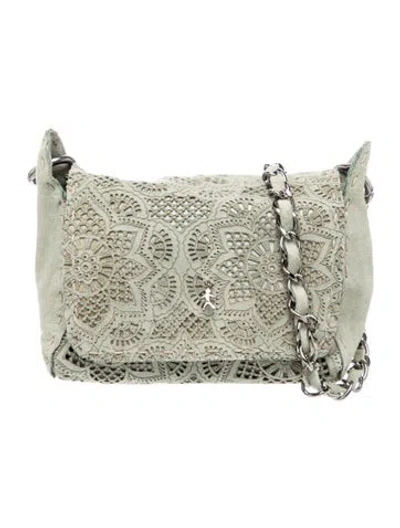 Pre-owned Henry Beguelin Suede Crossbody Bag In Green