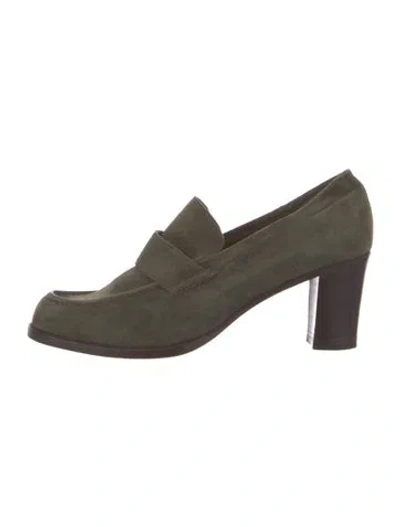 Pre-owned Henry Beguelin Suede Pumps In Green