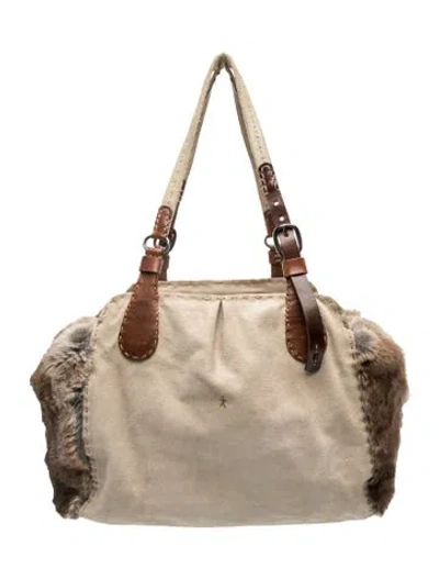 Pre-owned Henry Beguelin Suede Shoulder Bag In Brown