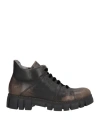 Henry Beguelin Woman Lace-up Shoes Dark Brown Size 8 Leather In Brown