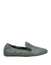 Henry Beguelin Woman Loafers Green Size 7 Leather
