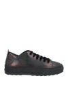 Henry Beguelin Woman Sneakers Deep Purple Size 6 Leather