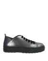 Henry Beguelin Woman Sneakers Grey Size 7 Leather