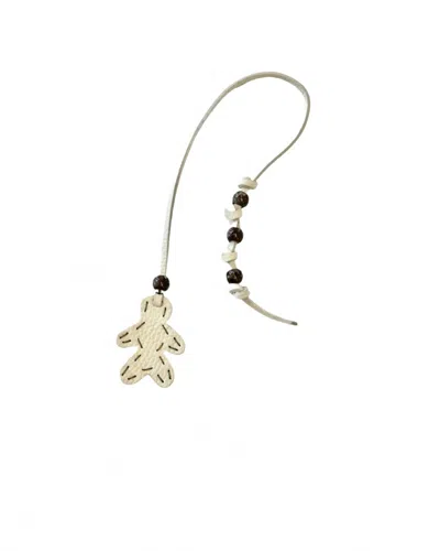 Henry Beguelin Women's Little Men Bag Charms In White In Gold