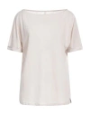 Henry Christ Woman Sweater Beige Size M Linen In Beige