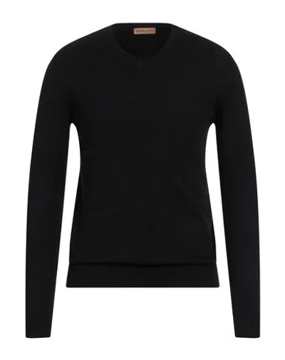 Henry Clifford Man Sweater Black Size 42 Wool, Cotton, Viscose, Polyamide, Cashmere