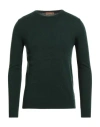 Henry Clifford Man Sweater Dark Green Size 36 Wool, Cashmere In Green