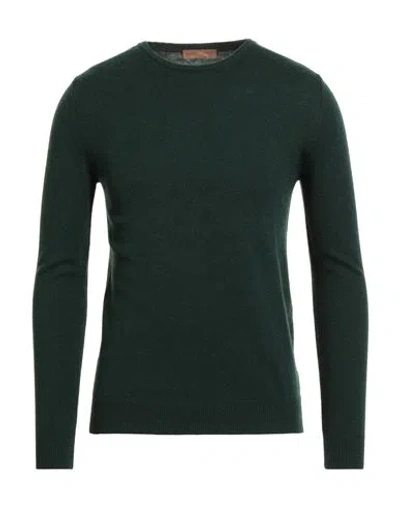 Henry Clifford Man Sweater Dark Green Size 36 Wool, Cashmere