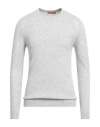 Henry Clifford Man Sweater Light Grey Size 38 Wool, Cashmere In Gray