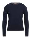 Henry Clifford Man Sweater Midnight Blue Size 38 Wool, Cashmere