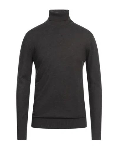 Henry Clifford Man Turtleneck Lead Size 44 Wool, Cotton, Viscose, Polyamide, Cashmere