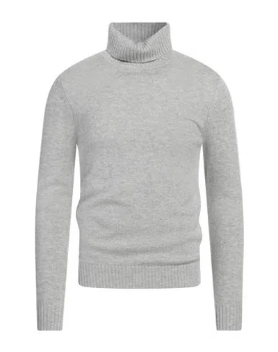 Henry Clifford Man Turtleneck Light Grey Size 46 Wool, Cashmere