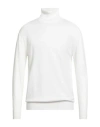 Henry Clifford Man Turtleneck White Size 42 Wool, Cotton, Viscose, Polyamide, Cashmere