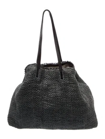 Pre-owned Henry Cuir Leather Tote In Gray