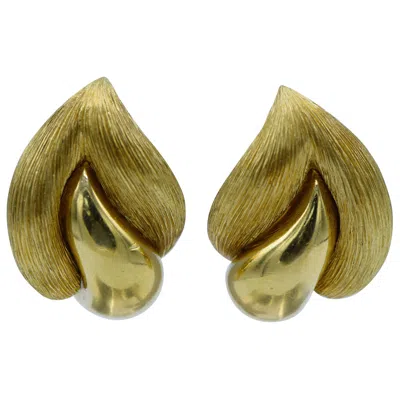 Pre-owned Henry Dunay 18 Karat Gold Earrings In Multi