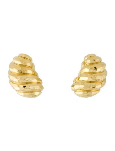 Pre-owned Henry Dunay 18k Clip On Earrings In Multi