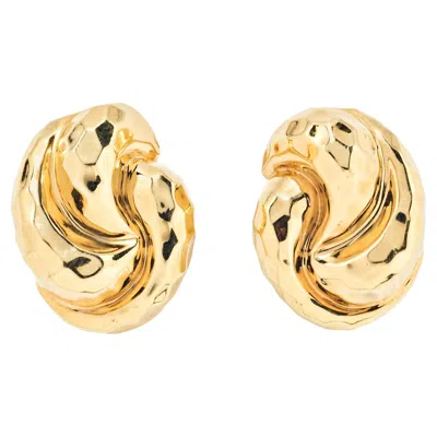 Pre-owned Henry Dunay 18k Gold Knot Cufflinks In Multiple