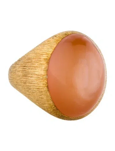 Pre-owned Henry Dunay 18k Star Moonstone Cocktail Ring In Multicolor