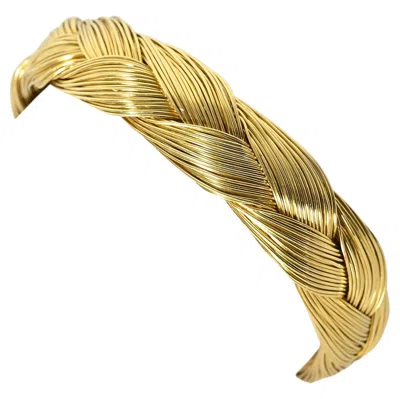 Pre-owned Henry Dunay Gold Braided Bracelet In Multi