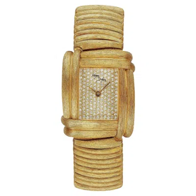 Pre-owned Henry Dunay 'sabi' 18k Gold Diamond Watch In Multi