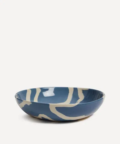 Henry Holland Studio Blue And White Loopy Pasta Bowl